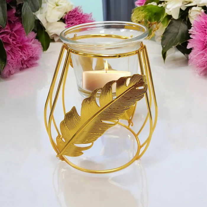 GlassLeaf Candle